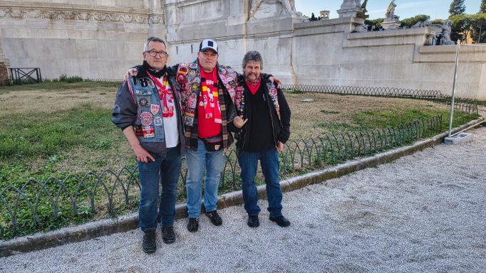 Erich, Matz und Dieter in Rom